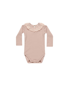 Ruffle Collar Bodysuit | Blush