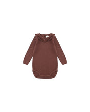 Load image into Gallery viewer, Ruffle Collar Bodysuit | Burgundy
