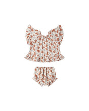 Load image into Gallery viewer, Butterfly Top &amp; Bloomer Set | Americana Floral
