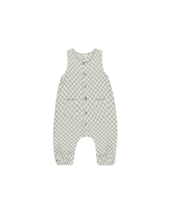 Woven Jumpsuit | Sage Check