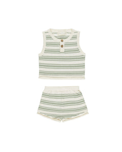 Taylor Knit Set | Sage Stripe