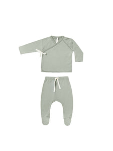 Wrap Top + Bottom Set | Sage