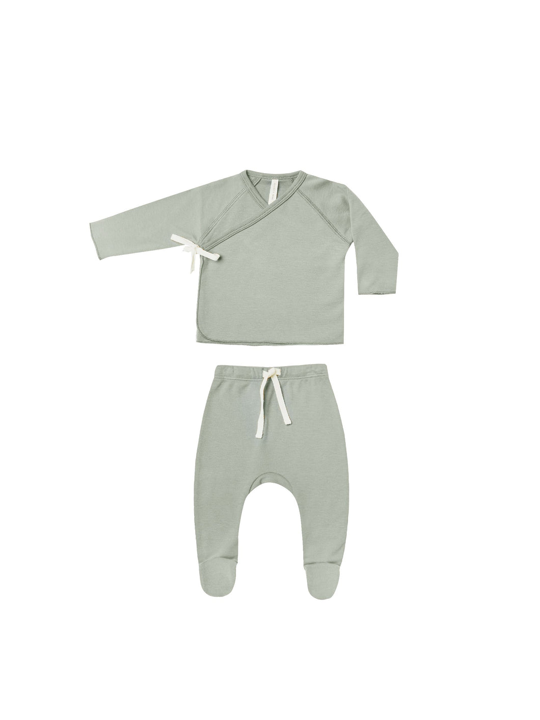 Wrap Top + Bottom Set | Sage