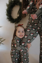 Load image into Gallery viewer, Bamboo Two Piece Pajama | Santa Checkerboard
