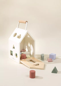 Wooden Shape Sorting House