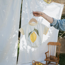 Load image into Gallery viewer, Short Sleeve Romper | Lemon
