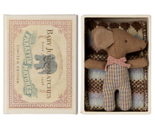 Load image into Gallery viewer, Sleepy Wakey Baby Mouse in Match Box | Rose
