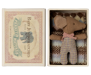 Sleepy Wakey Baby Mouse in Match Box | Rose
