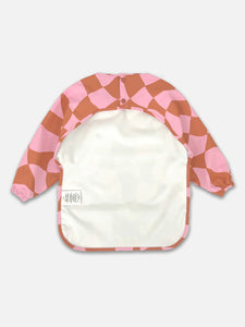 Smock Bib | Pink Checkers