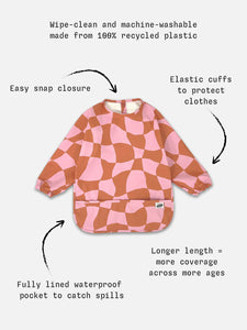 Smock Bib | Pink Checkers