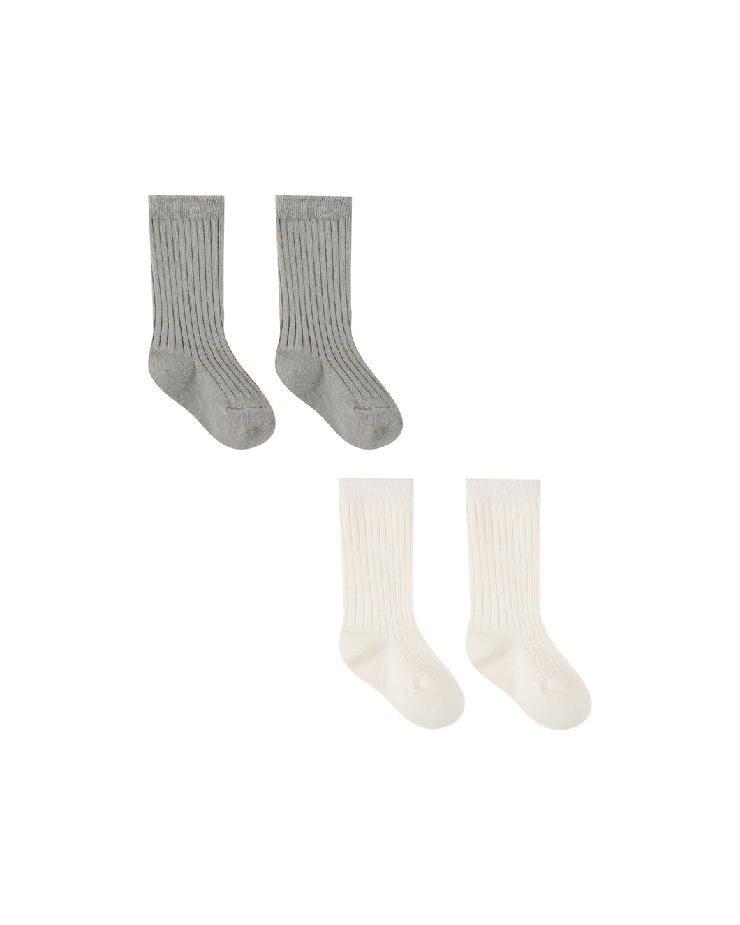 Sock Set | Ivory, Dusty Blue