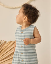 Load image into Gallery viewer, Summer Waffle Jumpsuit | Sea Green Stripe
