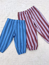 Load image into Gallery viewer, Organic Muslin Pant | Purple Stripe
