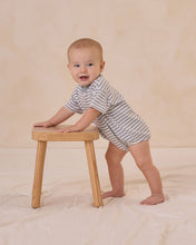 Load image into Gallery viewer, Relaxed Bubble Romper | Blue Stripe
