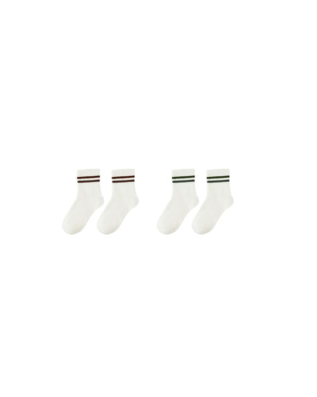 Stripe Sock Set | Brown + Green