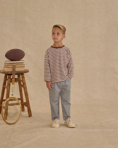 Camden Long Sleeve Tee | Brown Stripe