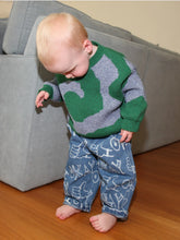 Load image into Gallery viewer, Swirl Sweater | Green + Blue
