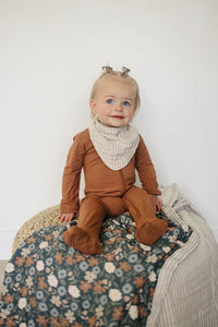 Bib | Taupe Stripe