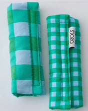 Load image into Gallery viewer, Stroller Party Stroller Liner + Strap Covers  | Teal Gingham
