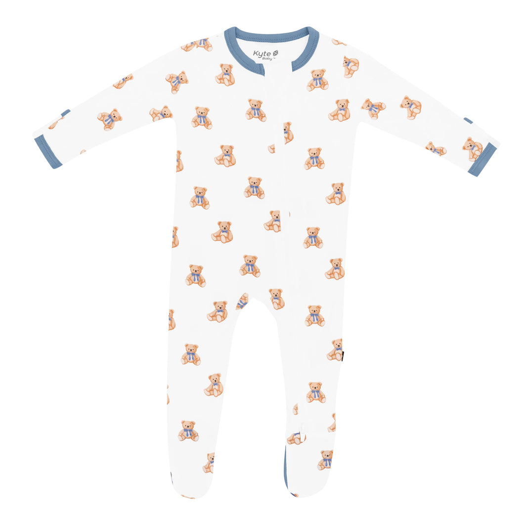 Zipper Footie | Teddy