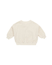 Load image into Gallery viewer, Velour Relaxed Sweatshirt | Polka Dot
