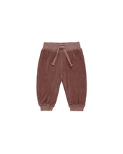 Load image into Gallery viewer, Velour Relaxed Sweatpant | Cranberry
