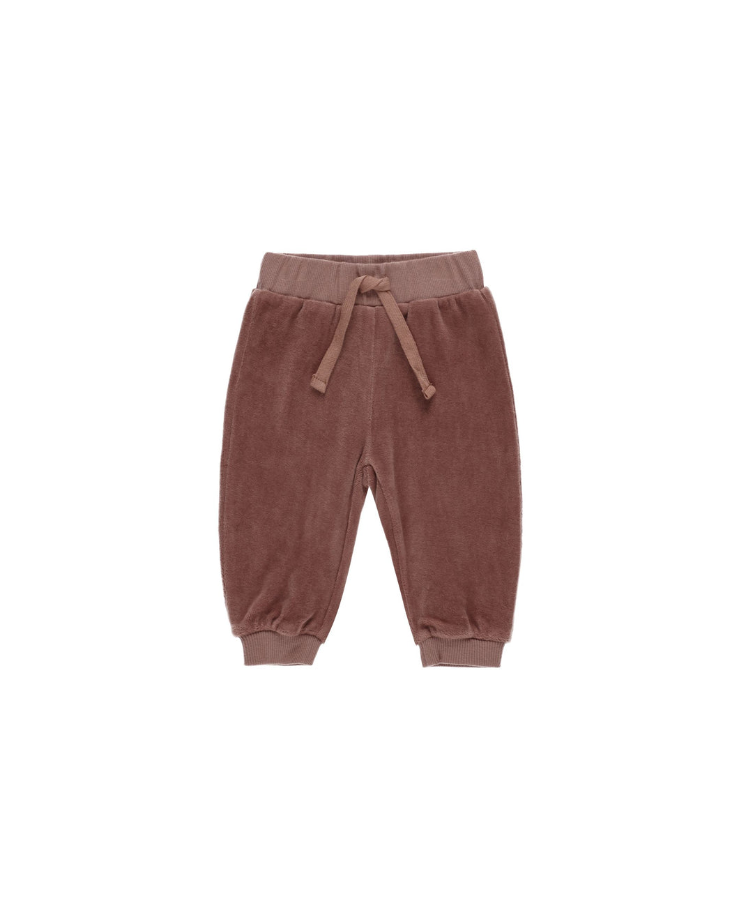 Velour Relaxed Sweatpant | Cranberry