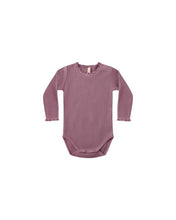 Load image into Gallery viewer, Waffle Long Sleeve Bodysuit | Mulberry

