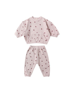 Waffle Slouch Set | Hearts