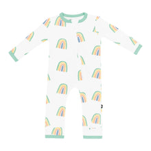 Load image into Gallery viewer, Zipper Romper | Wasabi Rainbow
