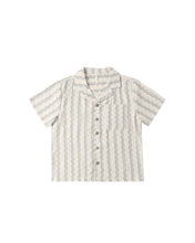 Load image into Gallery viewer, Lapel Collar Shirt | Wave Stripe
