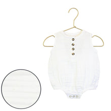 Load image into Gallery viewer, Cloud Muslin Romper | White
