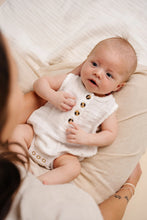 Load image into Gallery viewer, Cloud Muslin Romper | White
