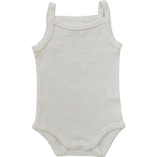 Load image into Gallery viewer, White Pointelle Tank Bodysuit
