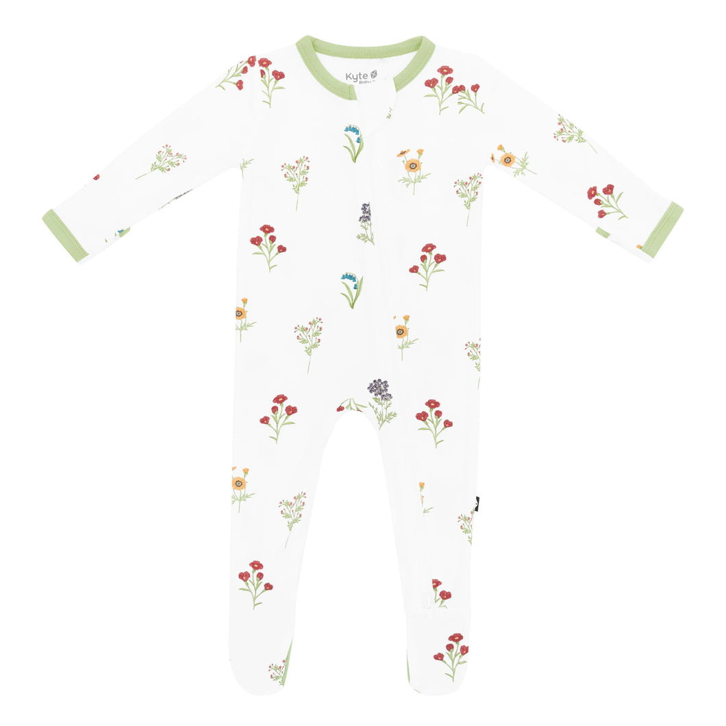 Zipper Footie | Wildflower