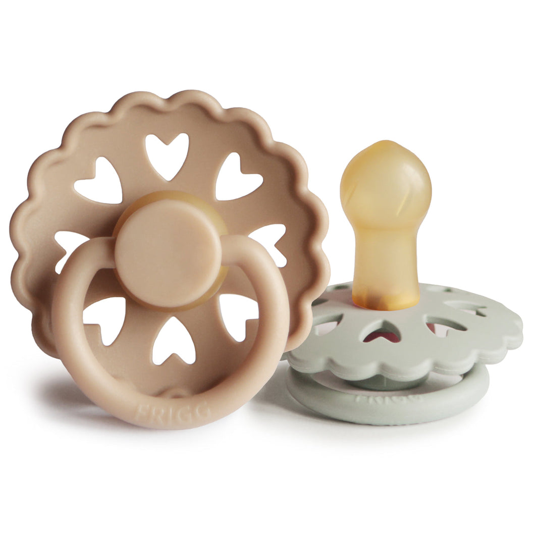 FRIGG Andersen Natural Rubber Pacifier | Silky Satin / Willow Gray