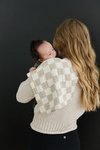 Load image into Gallery viewer, Burp Cloth | Taupe Checkered
