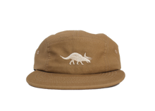 Load image into Gallery viewer, Triceratops Cotton Five-Panel Hat | Khaki

