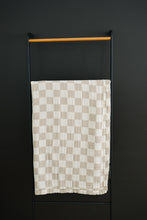 Load image into Gallery viewer, Muslin Quilt | Taupe Checkered
