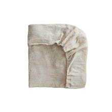 Load image into Gallery viewer, Extra Soft Muslin Crib Sheet | Fog
