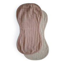 Load image into Gallery viewer, Muslin Burp Cloth | Natural/Fog
