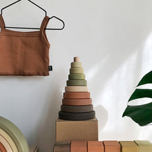 Load image into Gallery viewer, Wood Ring Stacker | Olive
